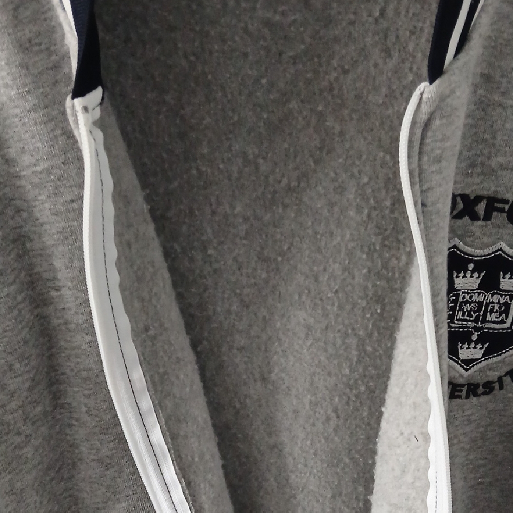 Oxford University Gray Zip-Up Jacket - Picture 6 of 6